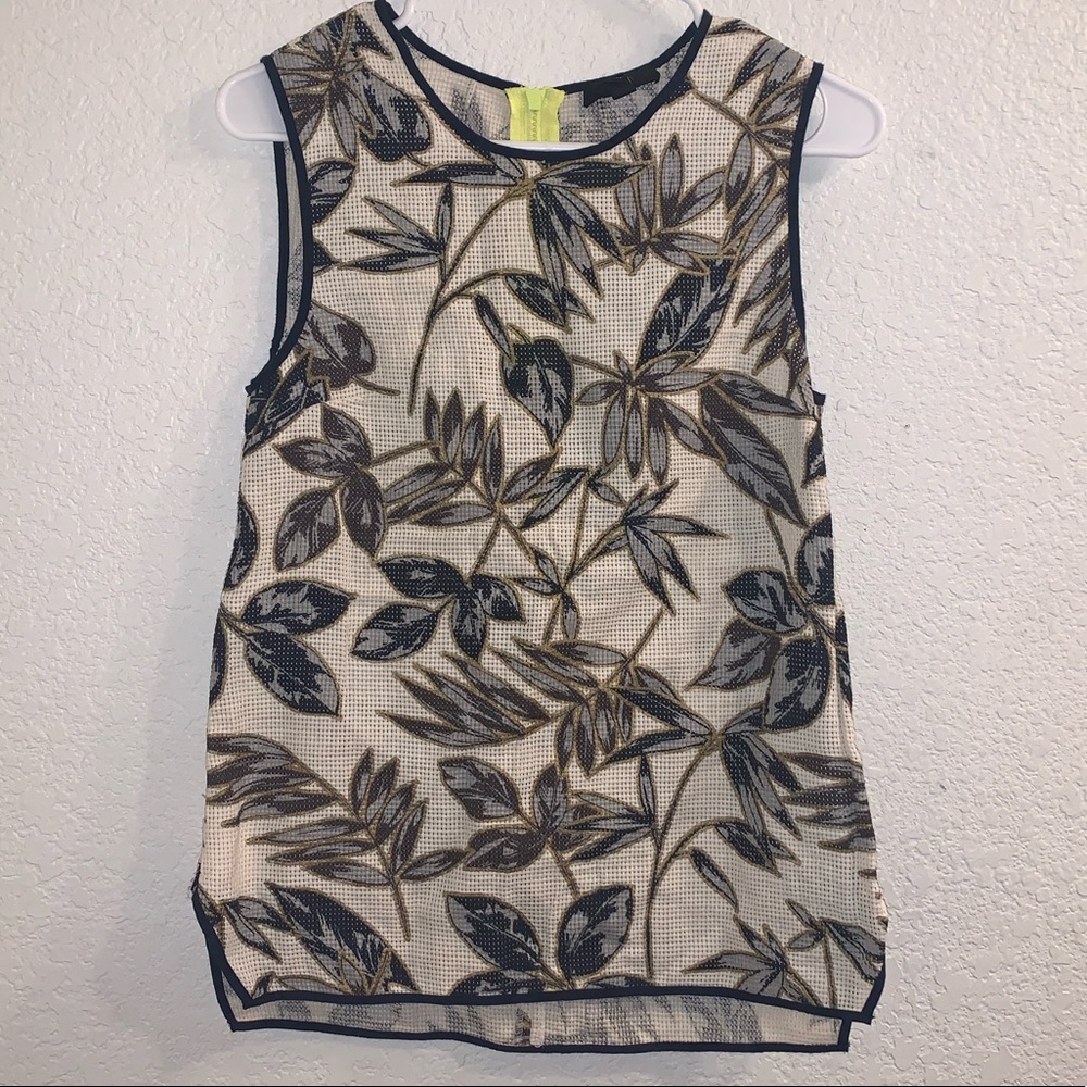 3/$11 JCrew floral with gold accents sleeveless